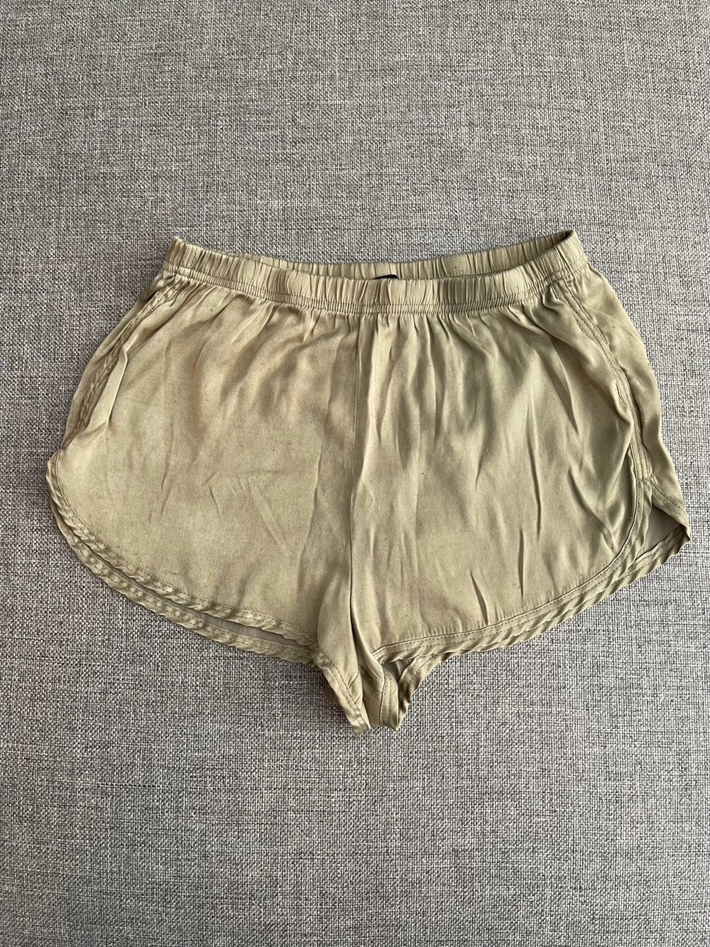 Forever 21 Light Olive Athletic Lounge Shorts